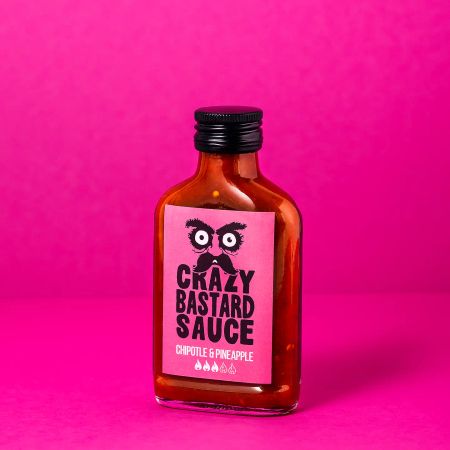 Crazy Bastard chilisaus Chipotle og Ananas