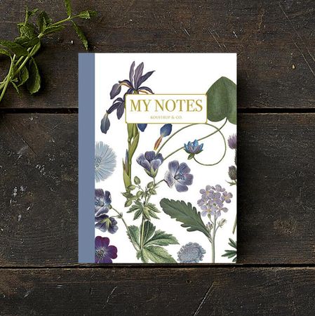 Notatbok Blå Blomster