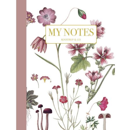 Notatbok Rosa Blomster