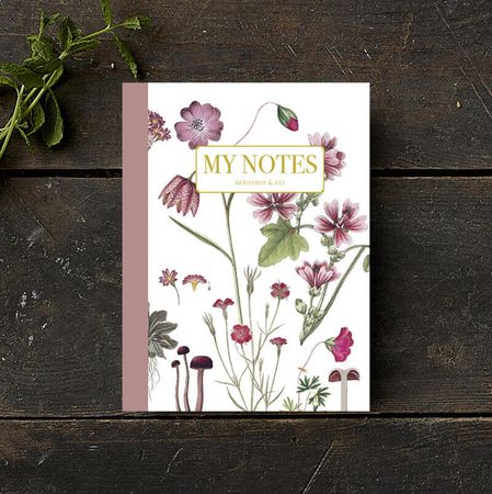 Notatbok Rosa Blomster