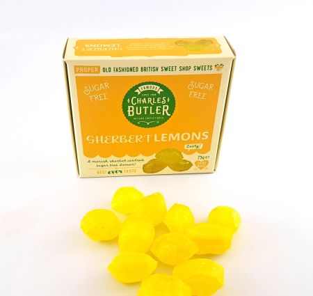Charles Butler sukkerfri sitronsorbet-drops