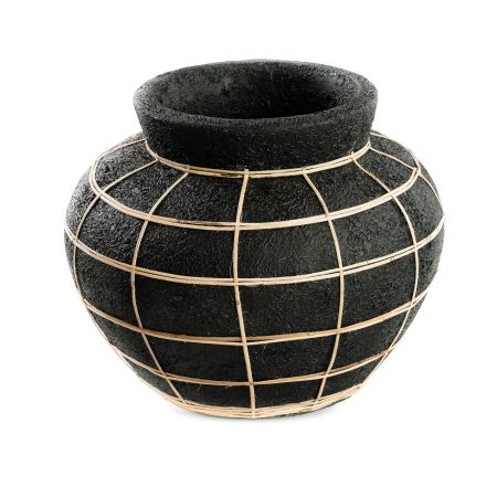 Krukke Belly L håndlaget terracotta 27x33cm