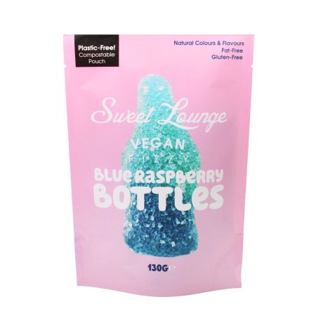 Sweet Lounge blå bringebær-flasker