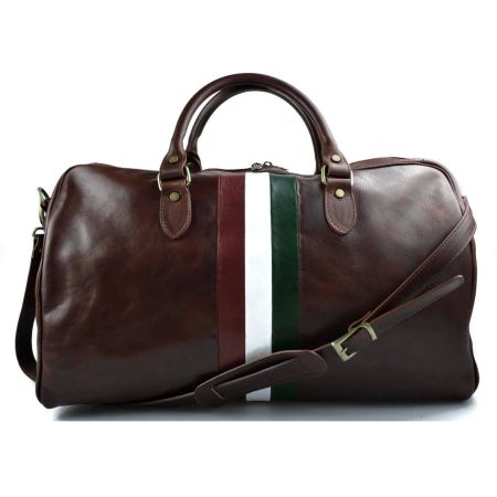 Enzo mørkebrun Italiensk skinnbag, håndlaget i Firenze