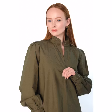 Hést Mie blouse winter moss