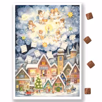 Adventskalender m/sjokolade "Englekonsert" i papir