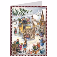 Adventskalender i postkort-størrelse, 10 design