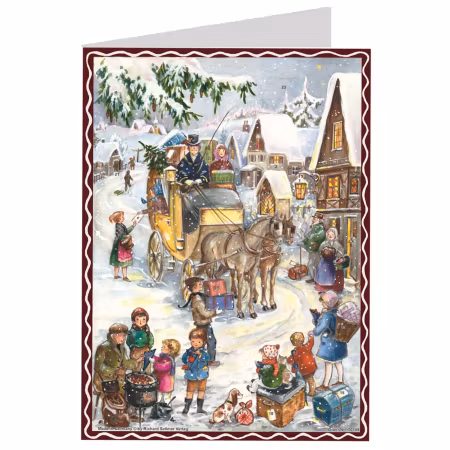 Adventskalender i postkort-størrelse, 10 design