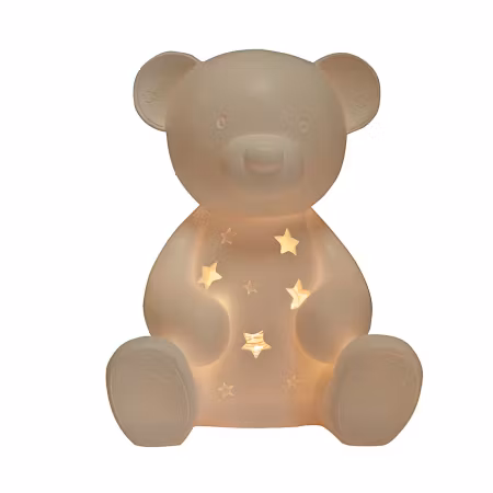 Bamse nattlampe med lyslenke