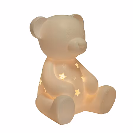 Bamse nattlampe med lyslenke