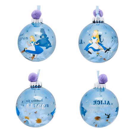 Alice i eventyrland julekuler med 7 forskjellige motiver