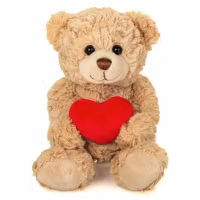 Bamse med hjerte, 20 cm