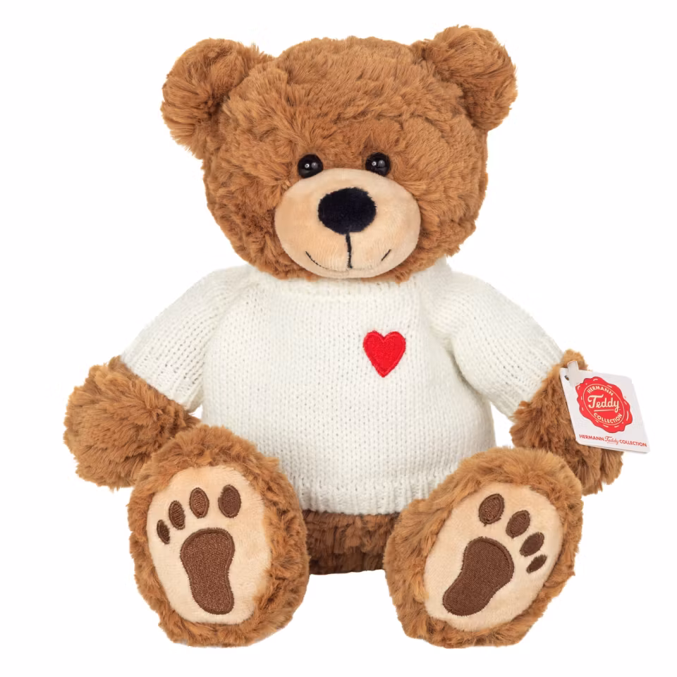 Bamse med genser, 30 cm