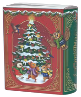 Kakeboks "Julemelodier rød", 15x17,5cm