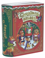 Kakeboks "Julemelodier rød", 15x17,5cm