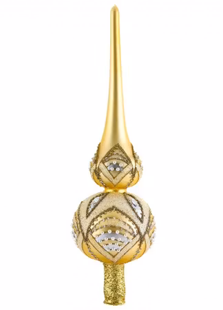 Gulldryss-spiret i glass, 33cm