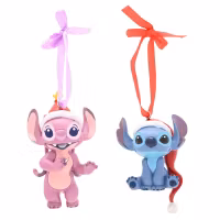 Stitch & Angel juletrepynt, 2 varianter