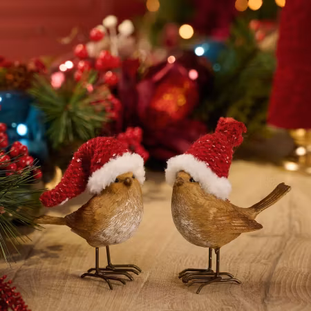 Småspurven med nisselue, 2 varianter 11 cm