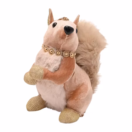 Ekornet skal på ball, 14 x 9 x 16cm