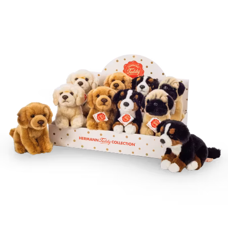 Hund kosedyr 15 cm, velg mellom 4 hunder