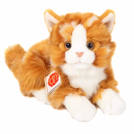 Tigerfarget katt kosedyr 20 cm