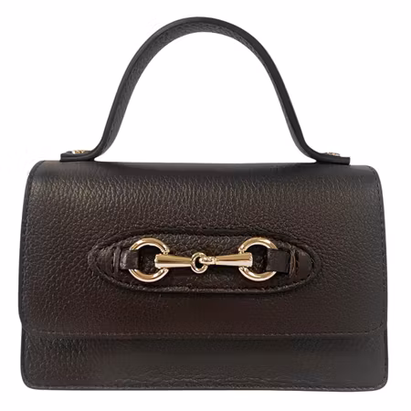 Sofia mørkebrun Italiensk skinnveske, håndlaget i Firenze