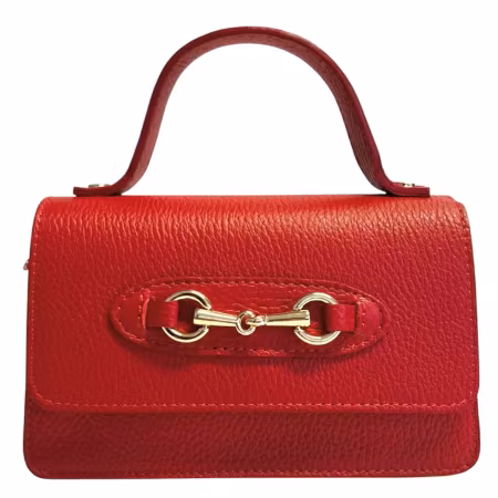 Sofia rød Italiensk skinnveske, håndlaget i Firenze