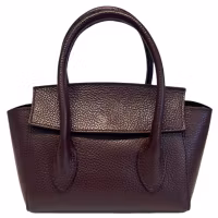 Valentina bordeaux Italiensk skinnveske, håndlaget