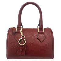 Aurora bordeaux Italiensk skinnveske, håndlaget