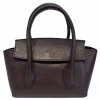 Valentina mørkebrun Italiensk skinnveske, håndlaget