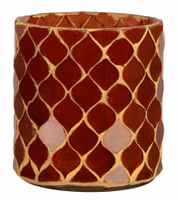 Lysglass mosaikk 7x8cm, 3 farger