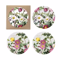 Glassbrikker Rose Flower Garden 4pk