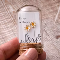 Tusenfryd håndlagde øredobber i sterling sølv