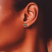 Flower of Joy håndlagde øredobber i sterling sølv