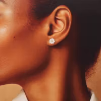 Ville tusenfryd håndlagde øredobber i sterling sølv