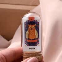 Visdomsfjærene håndlagde øredobber, gull & sølv i sterling sølv