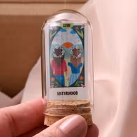 Krystallkransen håndlagde øredobber, gull & sølv i sterling sølv