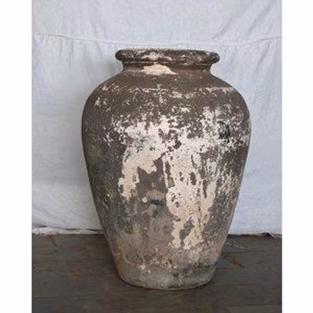 Vintage stor leir-urne fra India