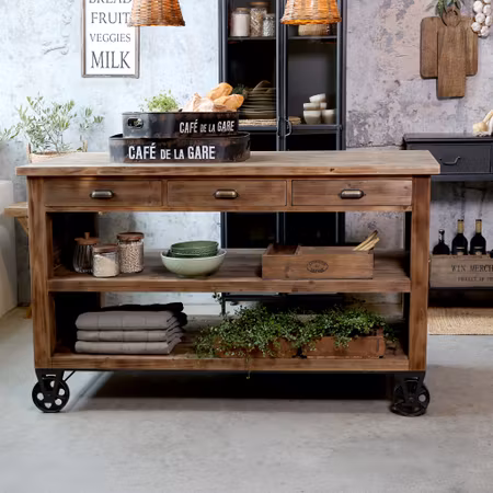 Kjøkkenøy på hjul