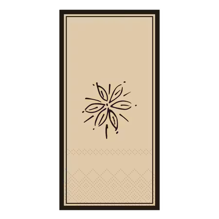 Serviett blomst, 2 fargevarianter