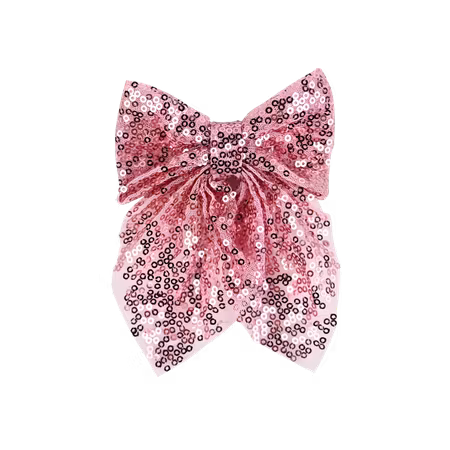 Sløyfe med klips i rosa eller gull