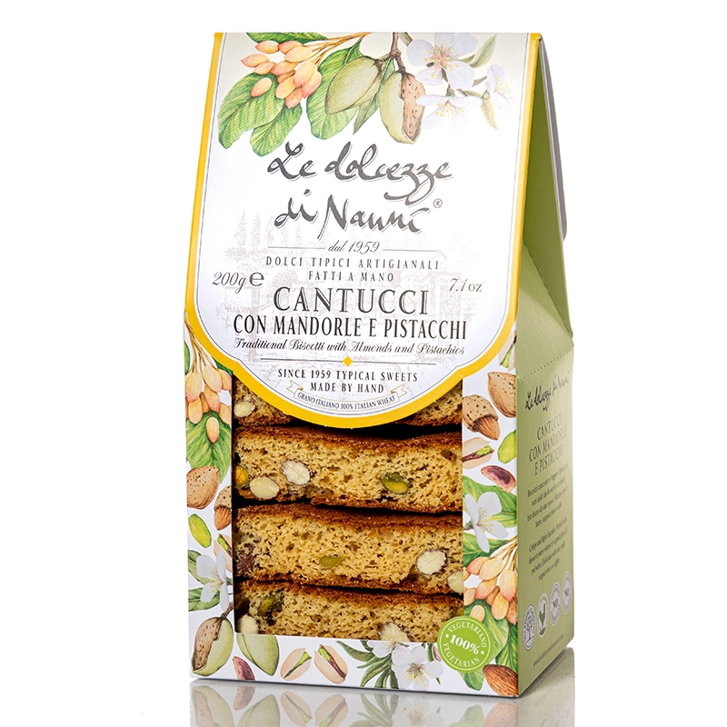 Cantucci med pistasj & mandel, håndlaget i Italia