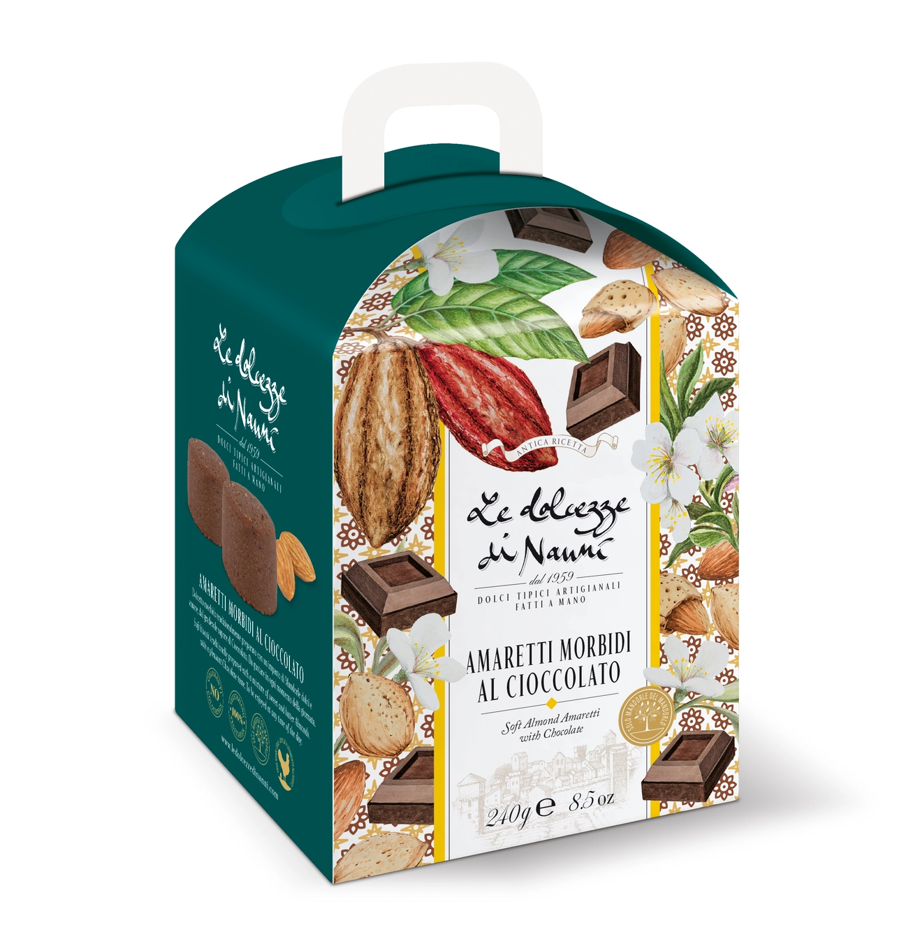 Amaretti med sjokolade & mandler - Italiensk delikatesse-småkaker