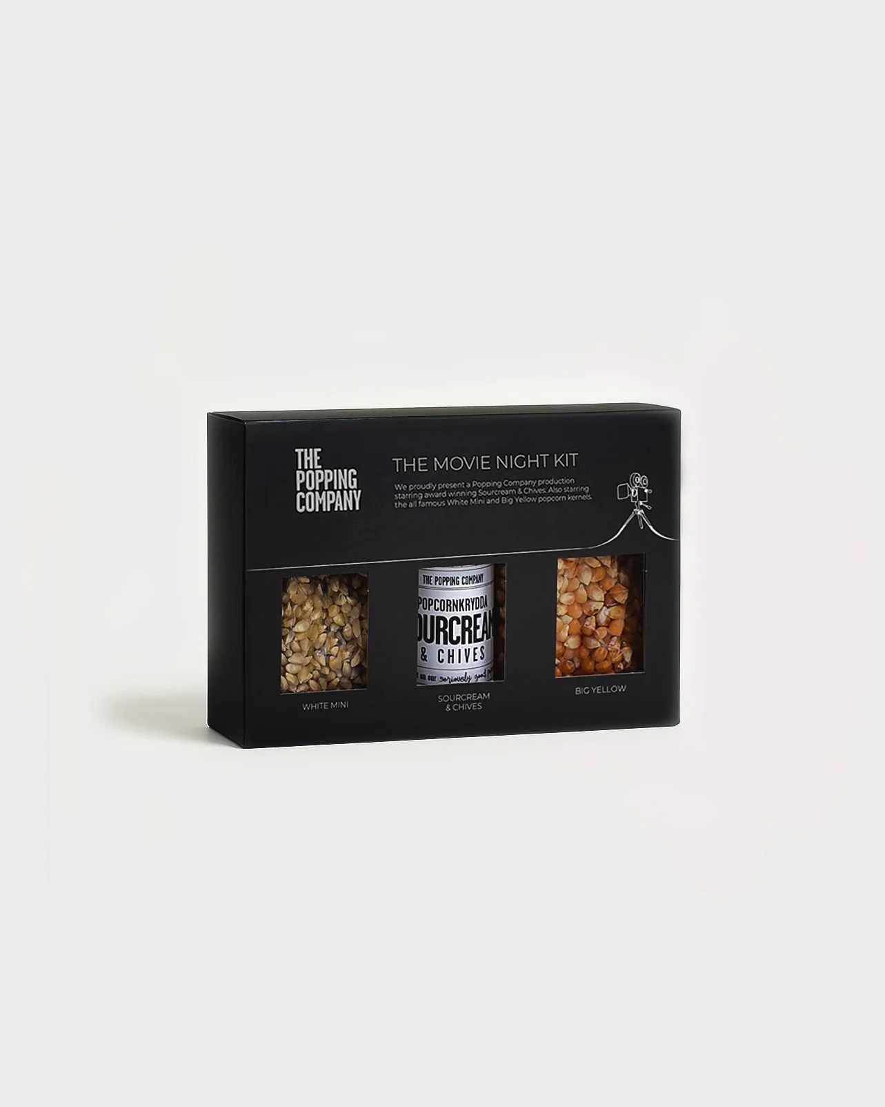 Movie night kit popcorn gaveeske