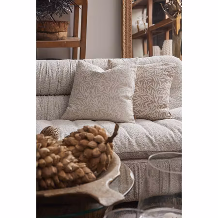 Jaquard putetrekk beige 50x50