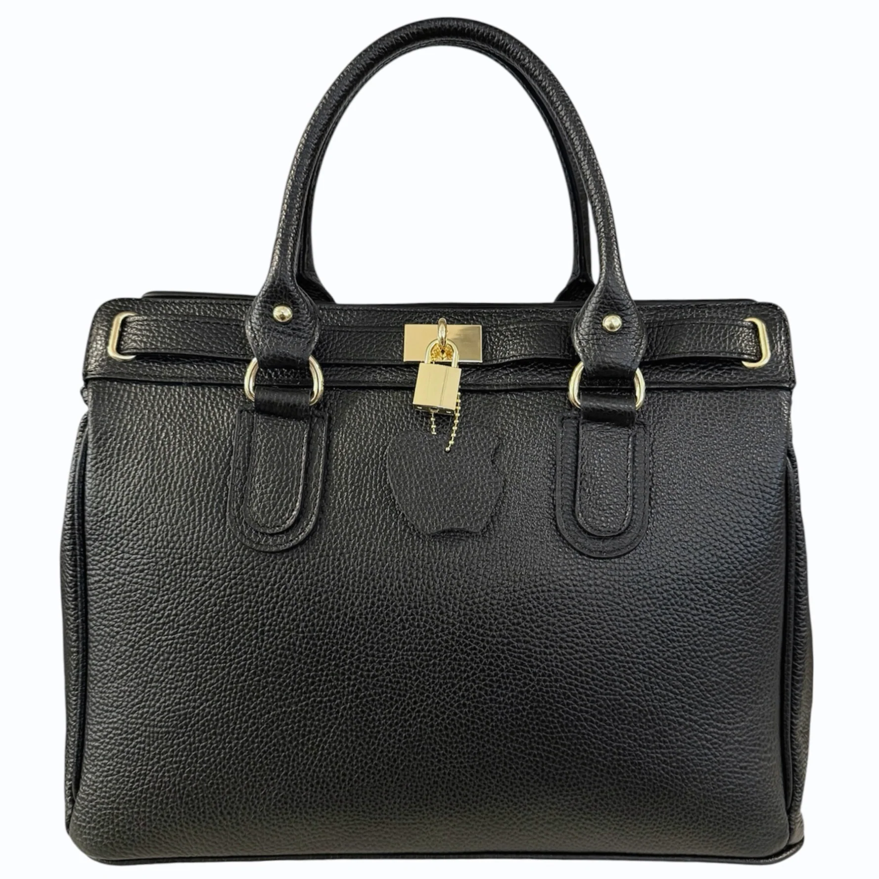 NYHET! Eleanora svart Italiensk skinnveske, håndlaget i Firenze