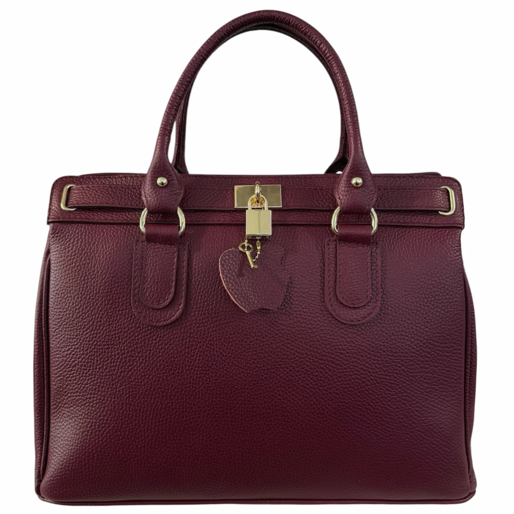 NYHET! Eleanora bordeaux Italiensk skinnveske, håndlaget i Firenze