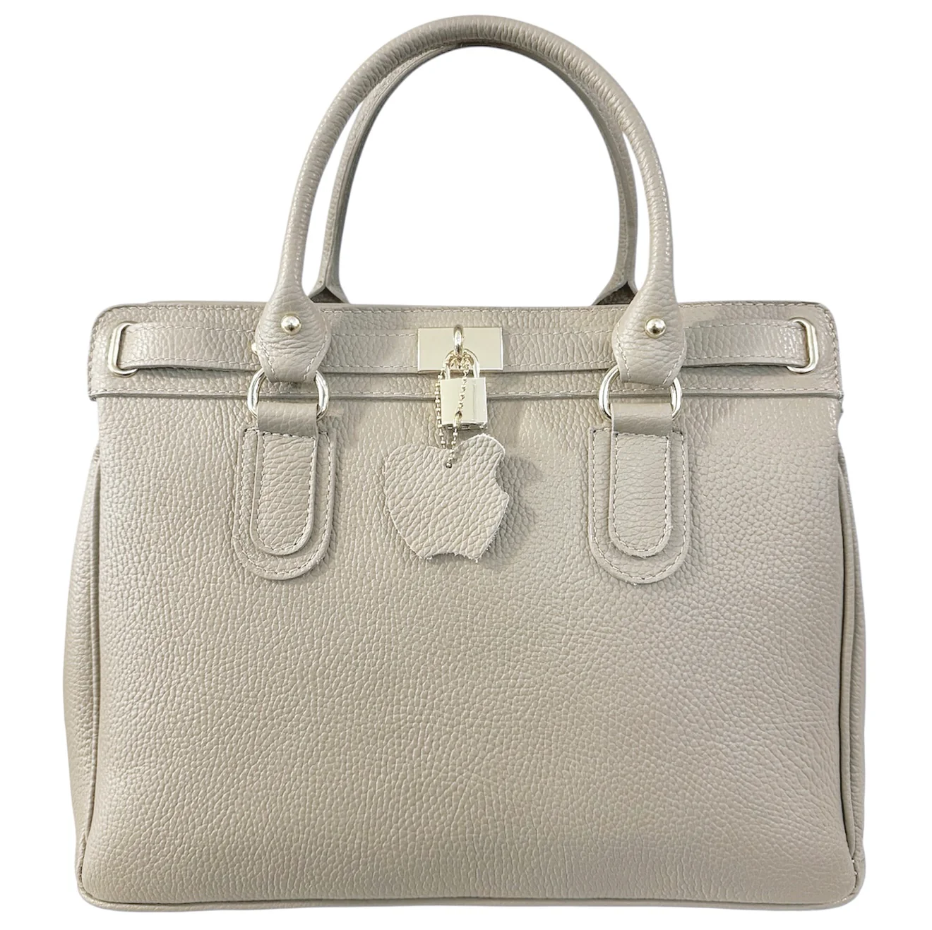 NYHET! Eleanora beige Italiensk skinnveske, håndlaget i Firenze