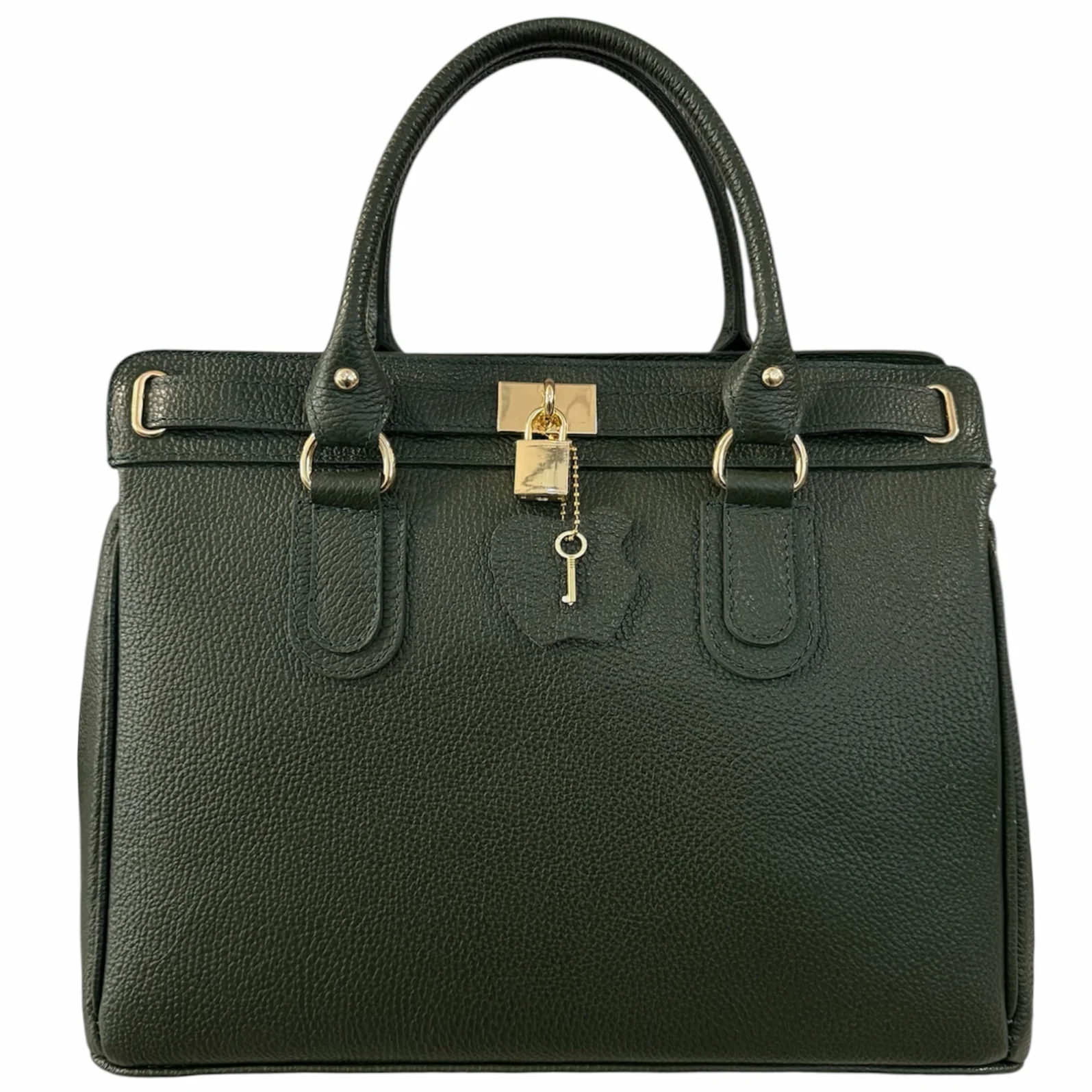 NYHET! Eleanora mørk grønn Italiensk skinnveske, håndlaget i Firenze