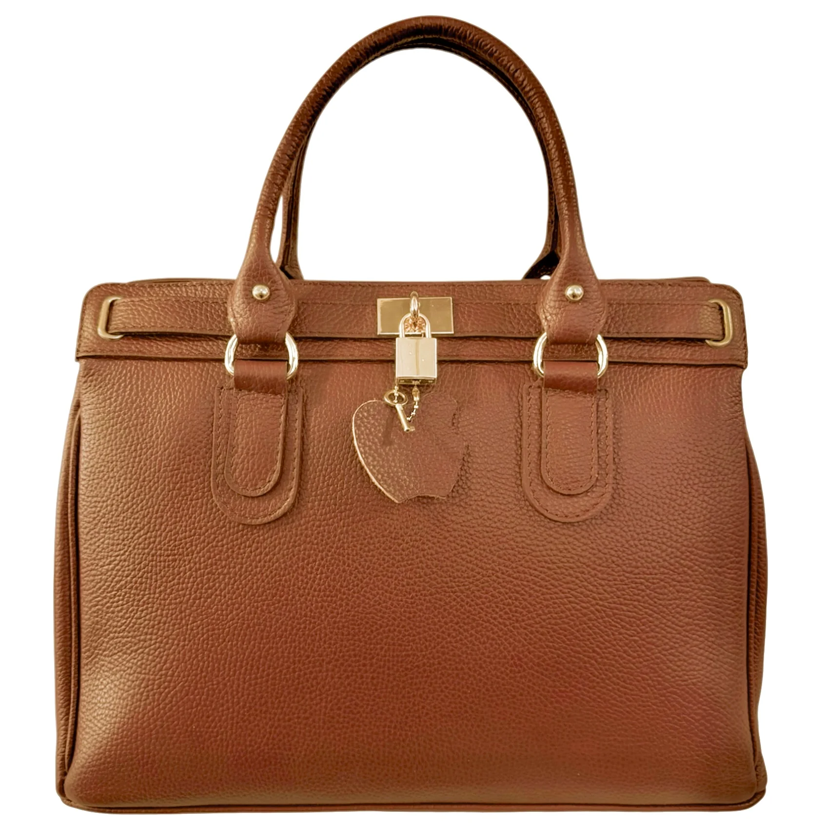 NYHET! Eleanora brun Italiensk skinnveske, håndlaget i Firenze